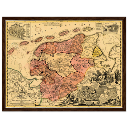 Historical city map  Test product horizontal 3 sizes