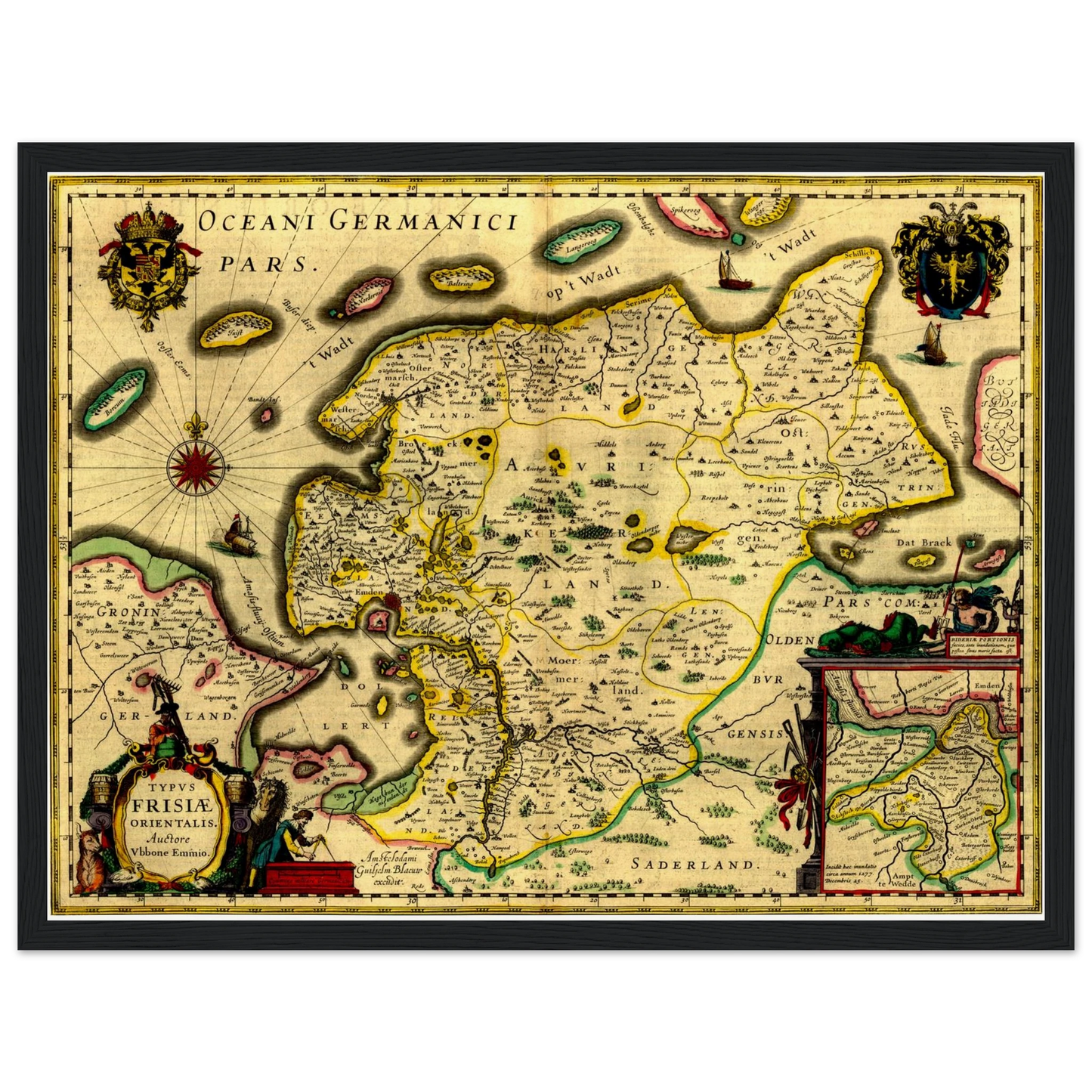 Historical city map  Test product horizontal 3 sizes