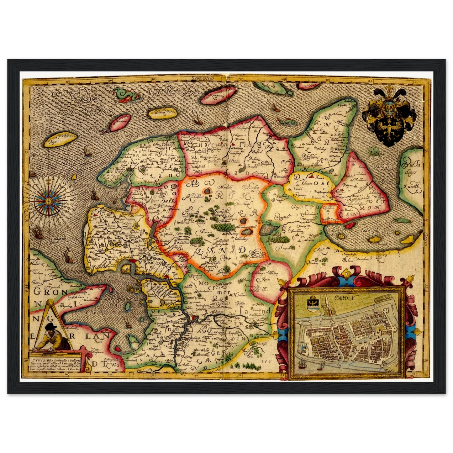 Historical city map  Test product horizontal 3 sizes