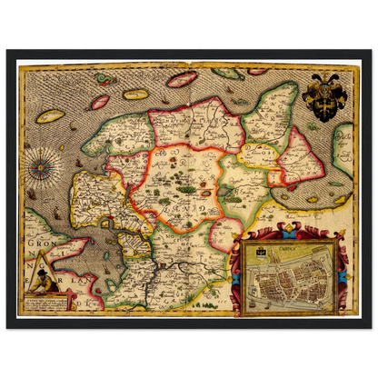 Historical city map  Test product horizontal 3 sizes