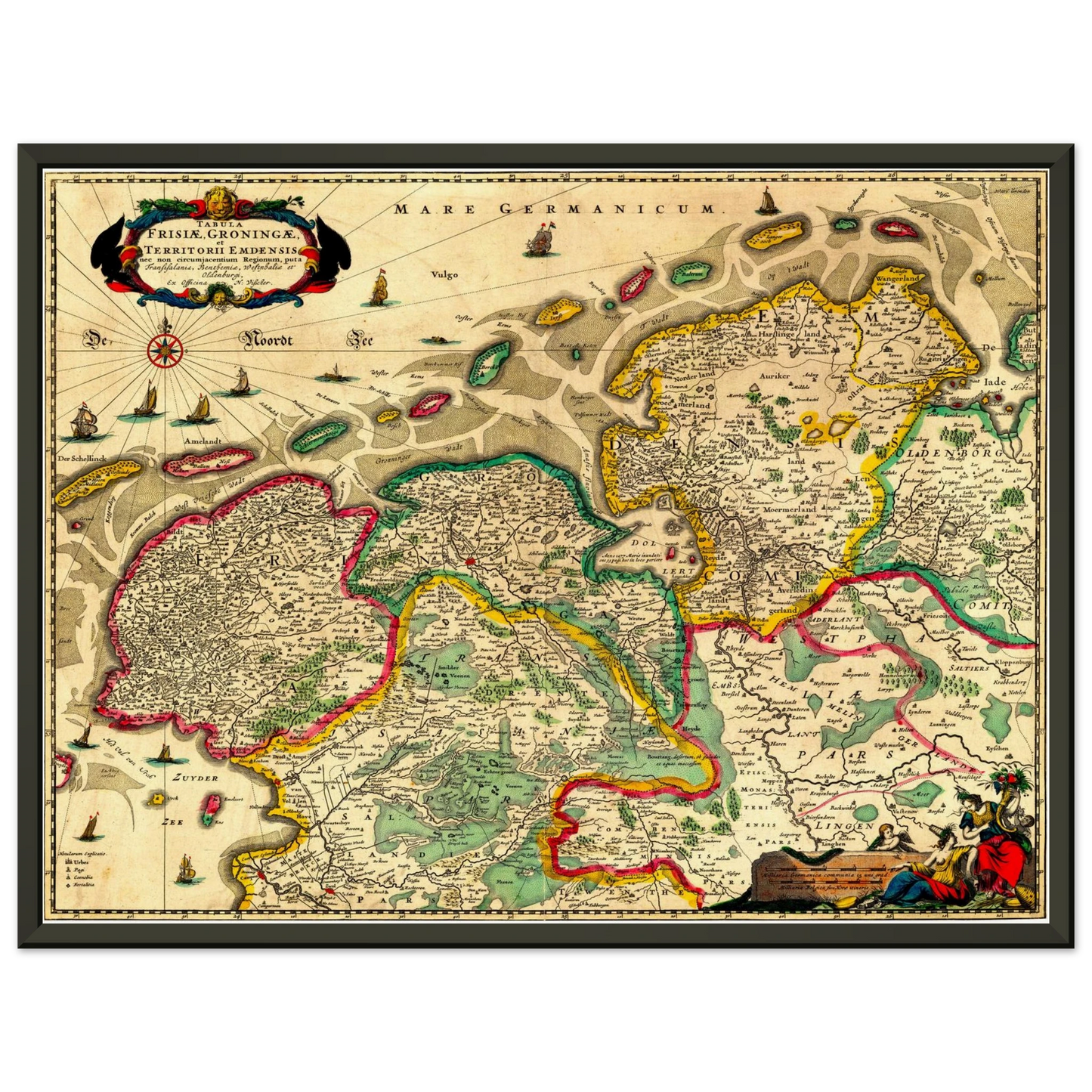 Historical city map  Test product horizontal 3 sizes