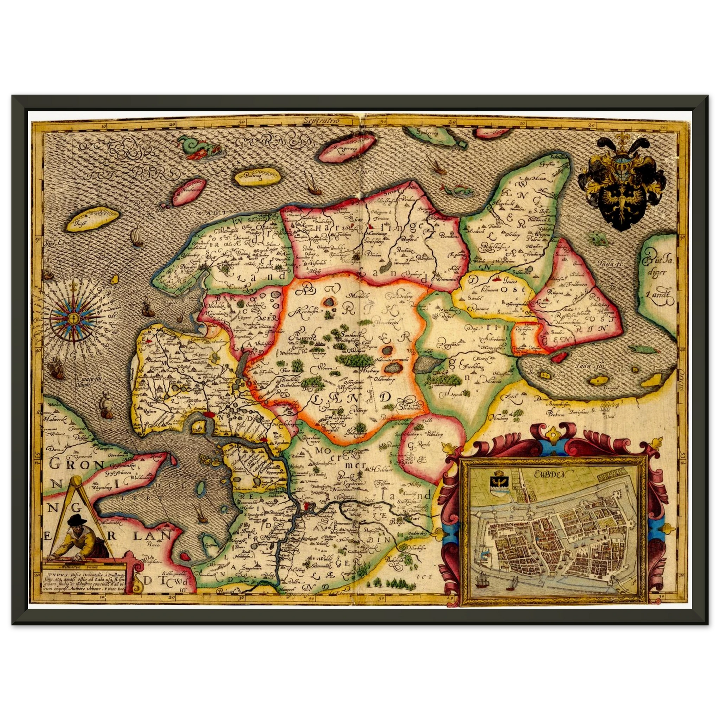 Historical city map  Test product horizontal 3 sizes