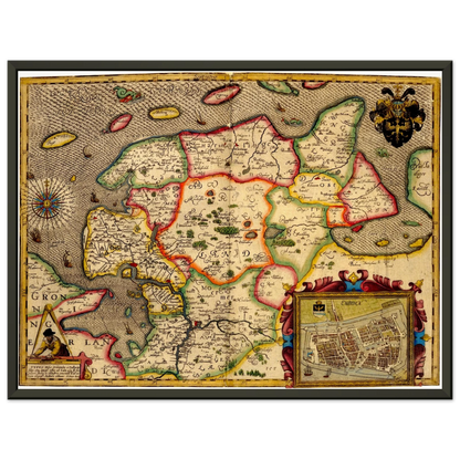 Historical city map  Test product horizontal 3 sizes