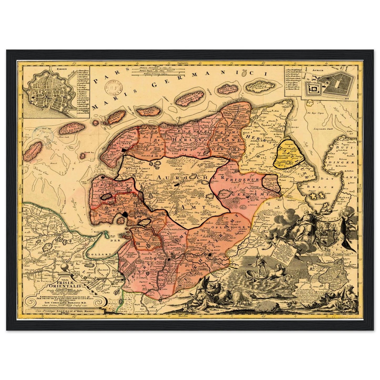 Historical city map  Test product horizontal 3 sizes