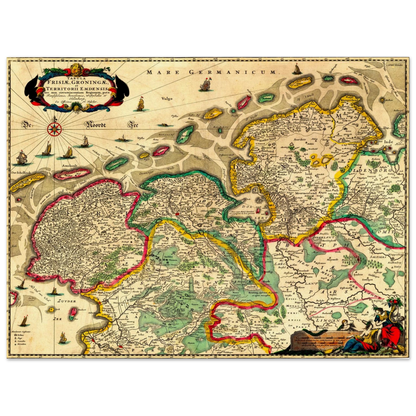 Historical city map  Test product horizontal 3 sizes