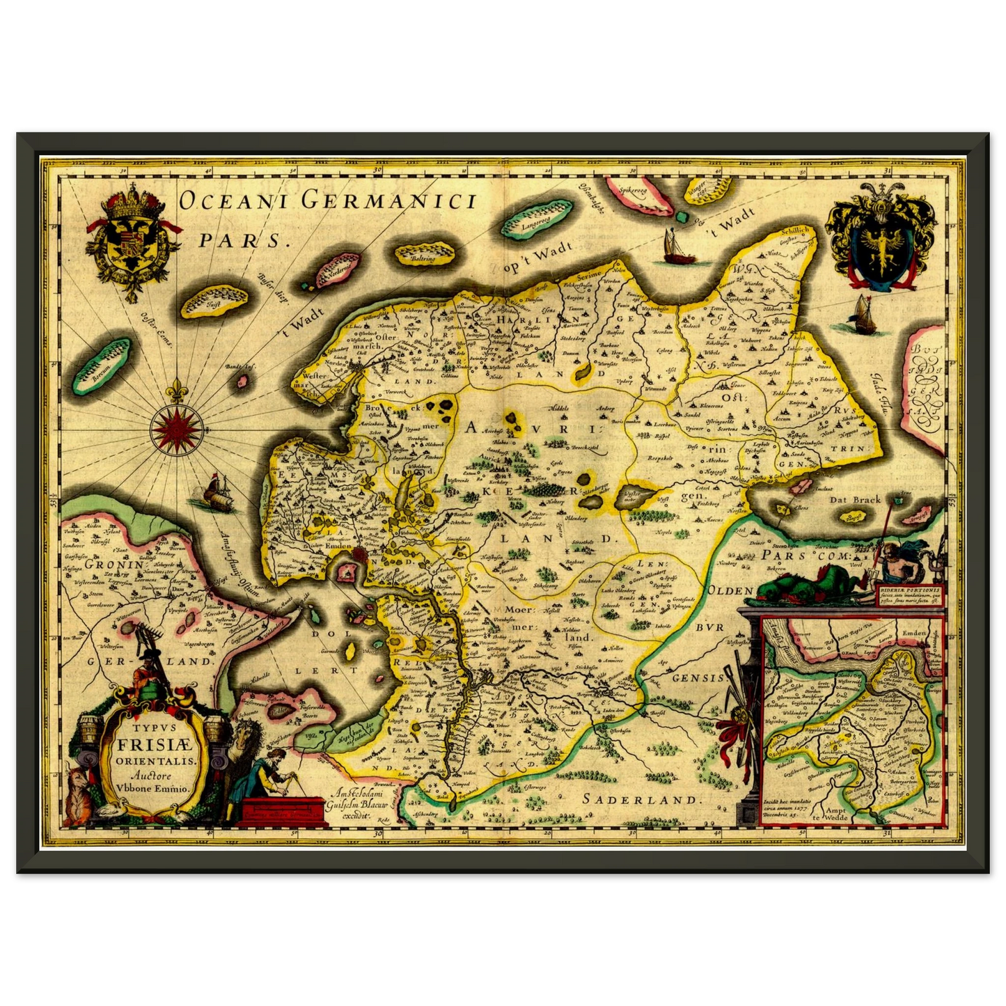 Historical city map  Test product horizontal 3 sizes