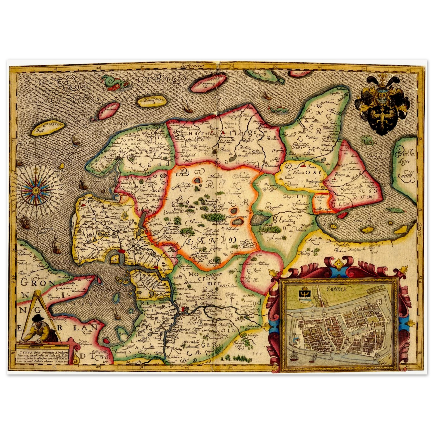 Historical city map  Test product horizontal 3 sizes