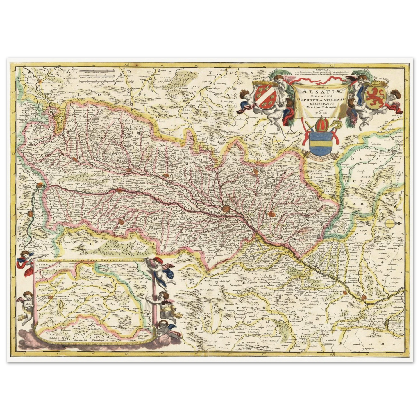 Historical city map  Test product horizontal 3 sizes