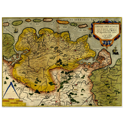 Historical city map  Test product horizontal 3 sizes