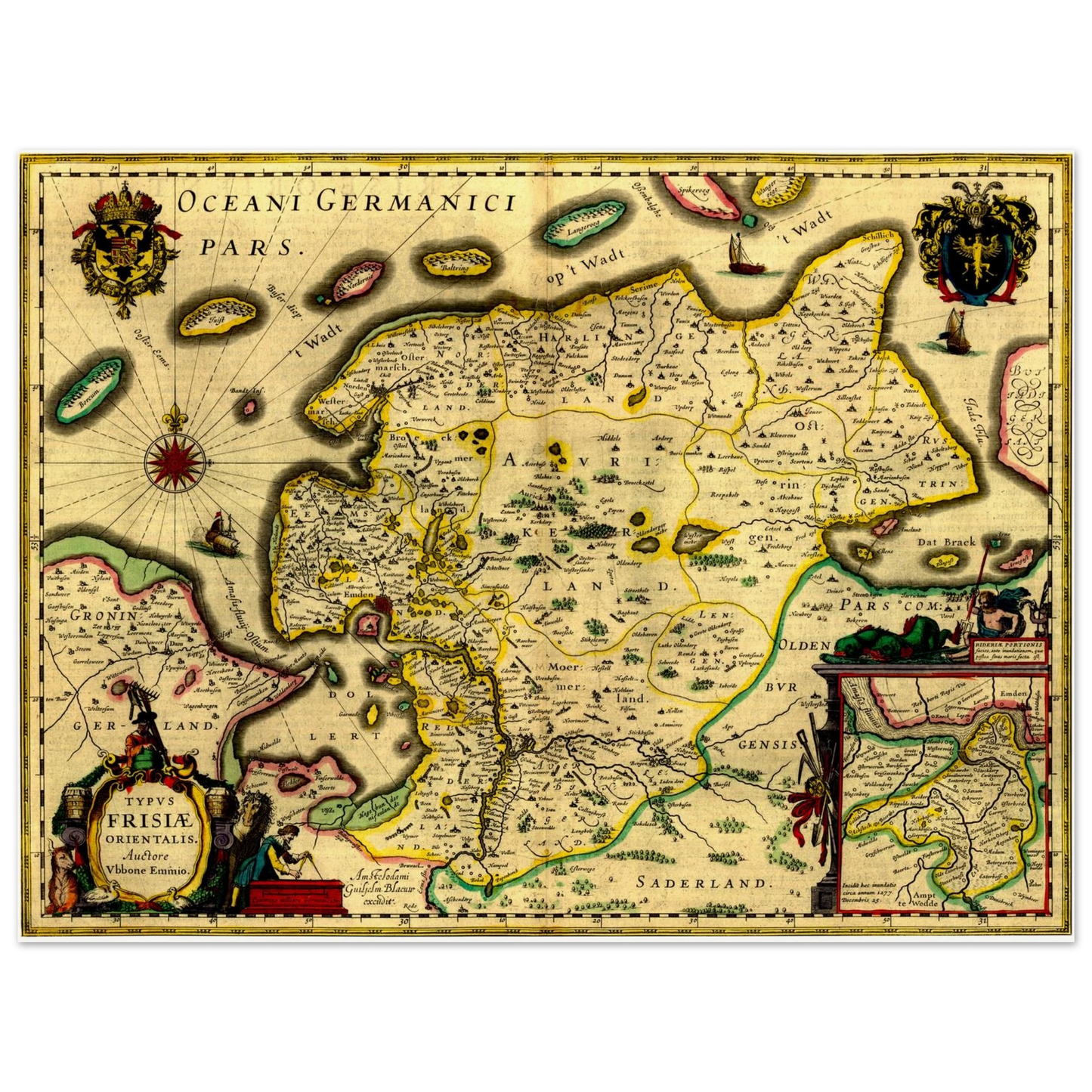 Historical city map  Test product horizontal 3 sizes