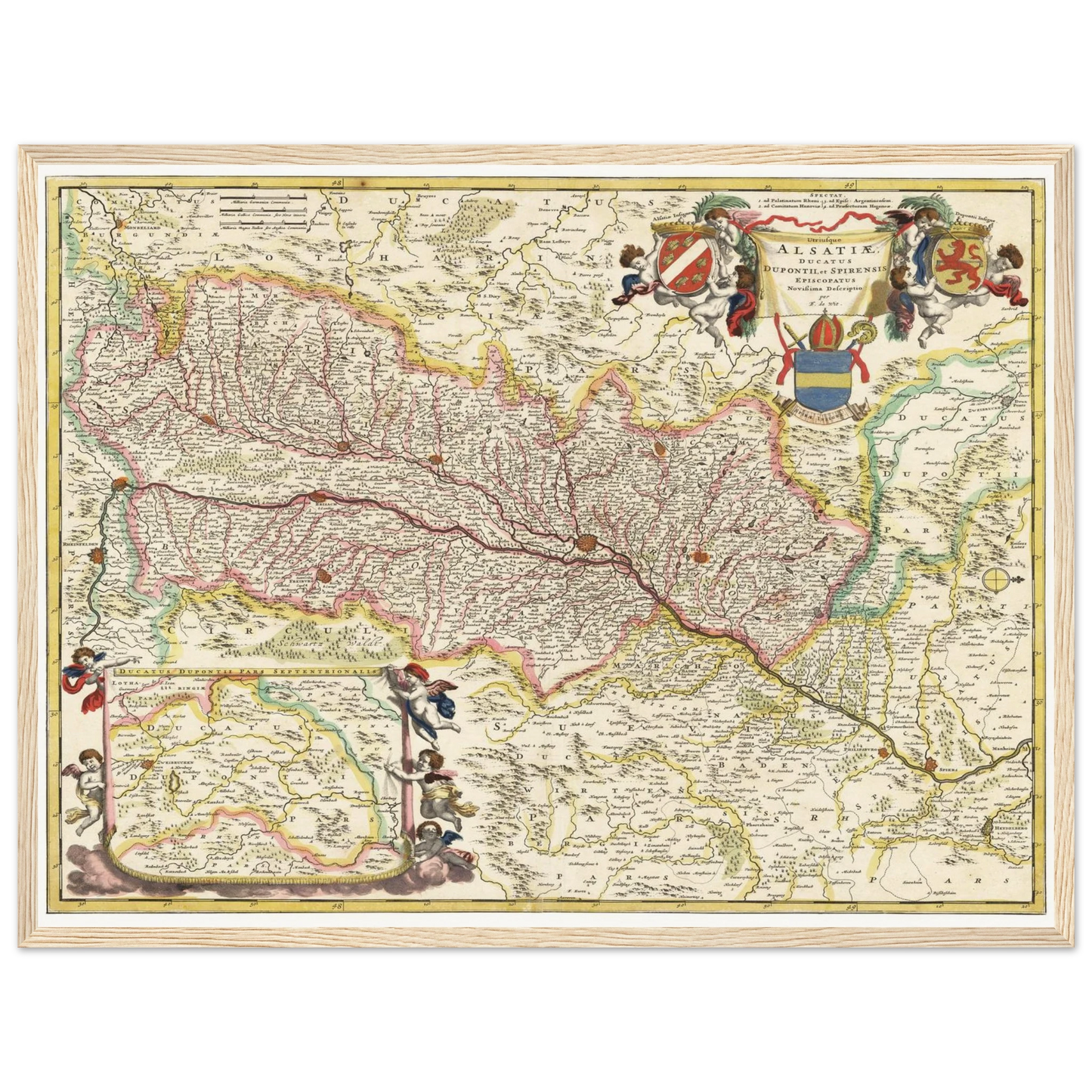 Historical city map  Test product horizontal 3 sizes