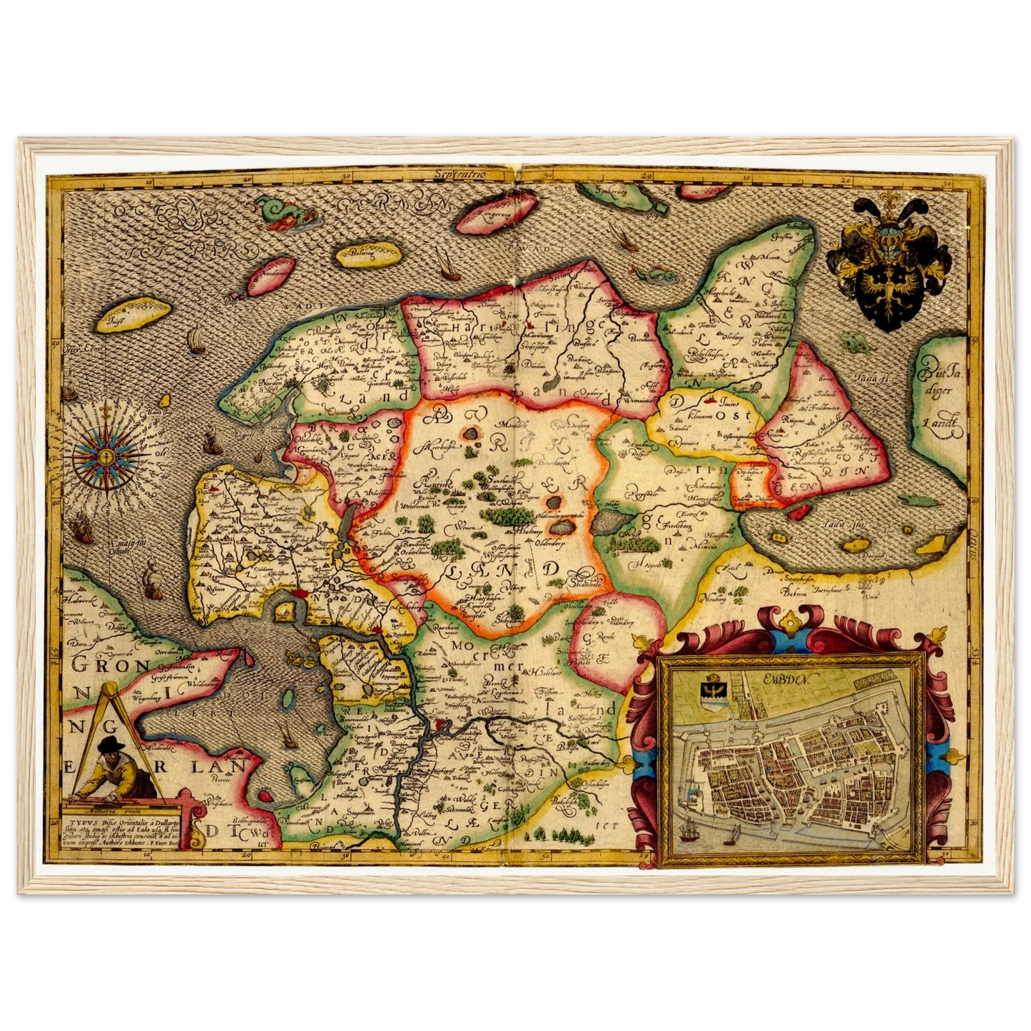 Historical city map  Test product horizontal 3 sizes