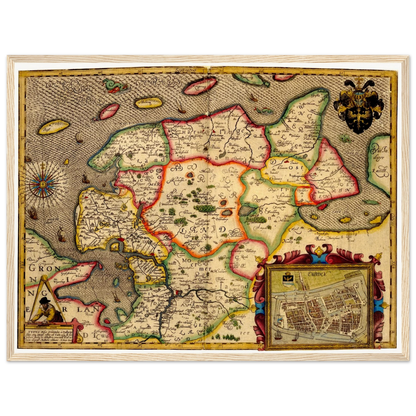 Historical city map  Test product horizontal 3 sizes