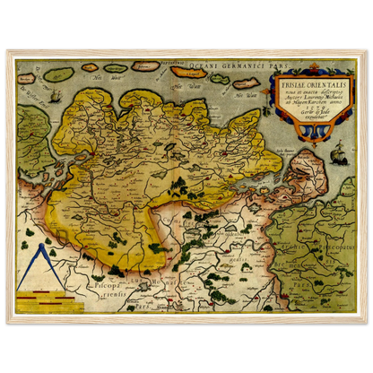 Historical city map  Test product horizontal 3 sizes