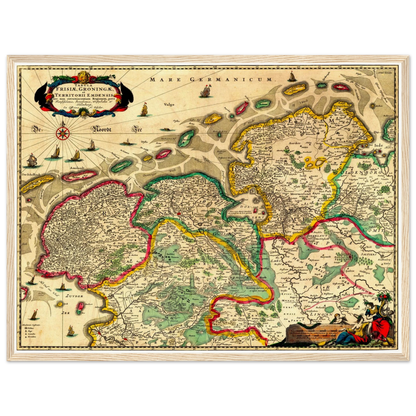 Historical city map  Test product horizontal 3 sizes