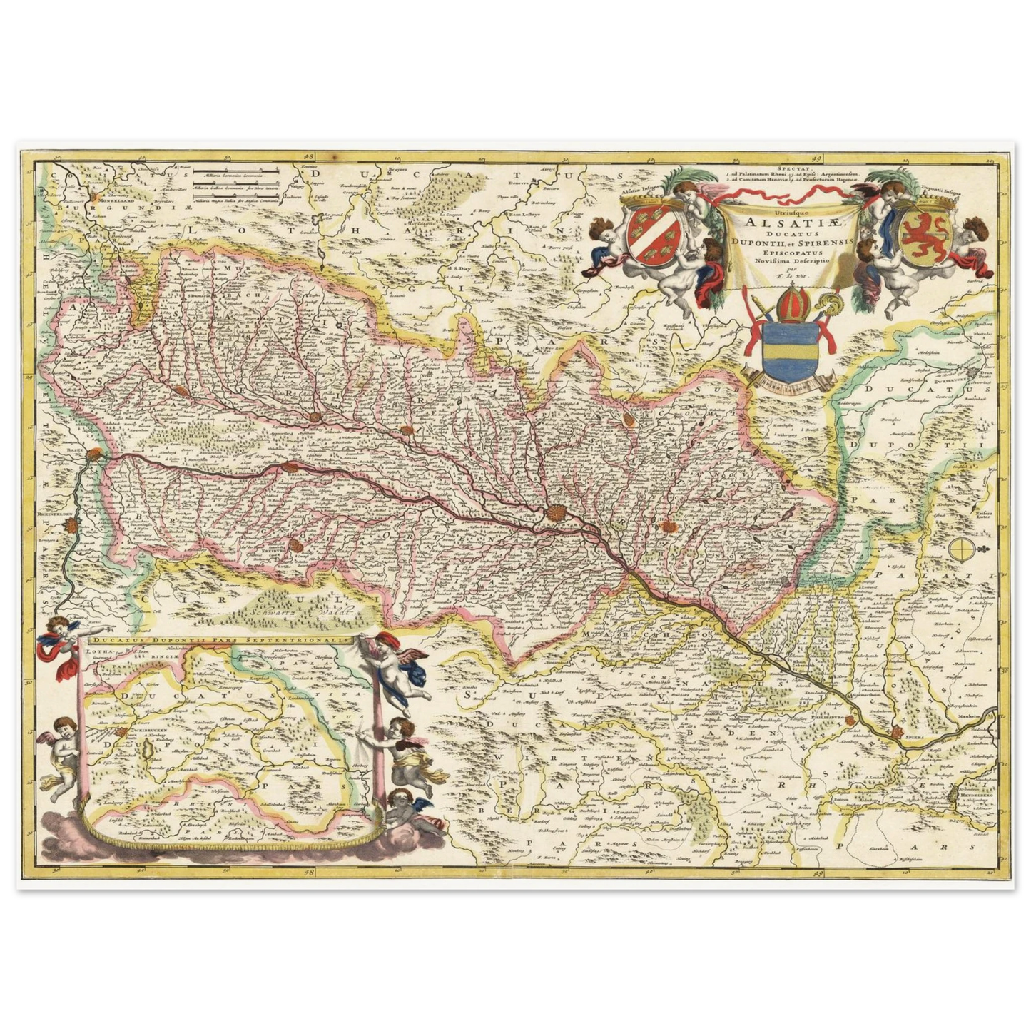 Historical city map  Test product horizontal 3 sizes