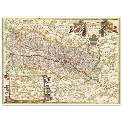 Historical city map  Test product horizontal 3 sizes