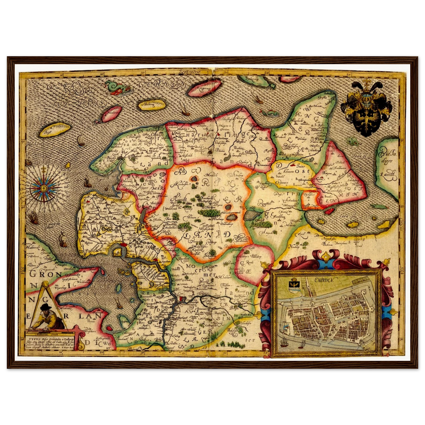 Historical city map  Test product horizontal 3 sizes