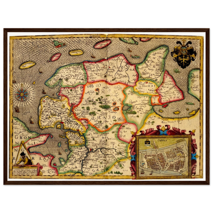 Historical city map  Test product horizontal 3 sizes