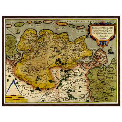 Historical city map  Test product horizontal 3 sizes