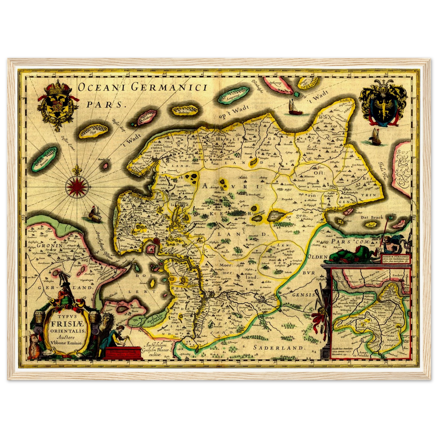 Historical city map  Test product horizontal 3 sizes