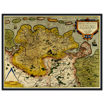 Historical city map  Test product horizontal 3 sizes