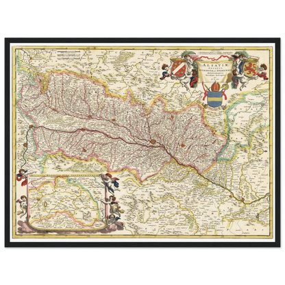 Historical city map  Test product horizontal 3 sizes