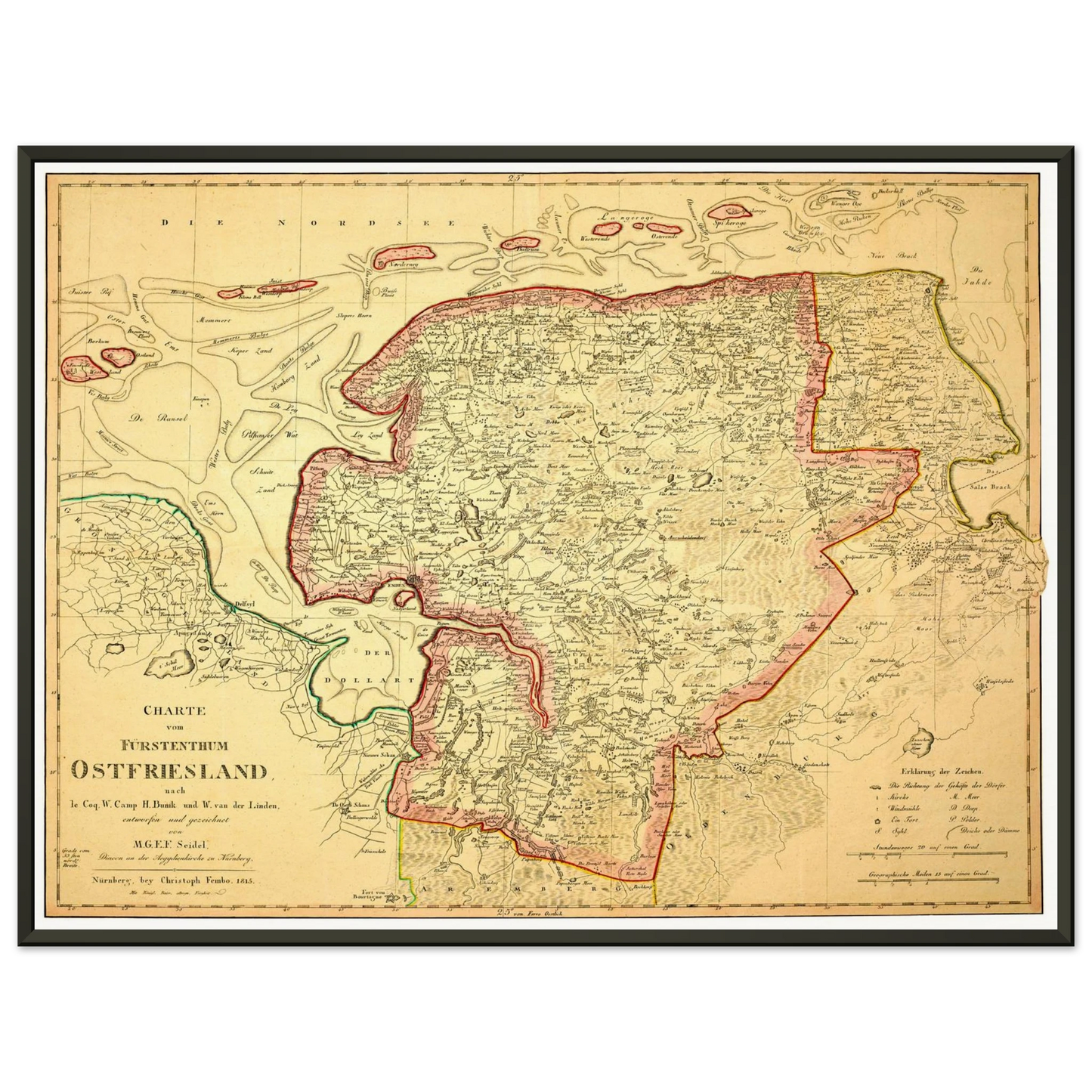 Historical city map  Test product horizontal 3 sizes