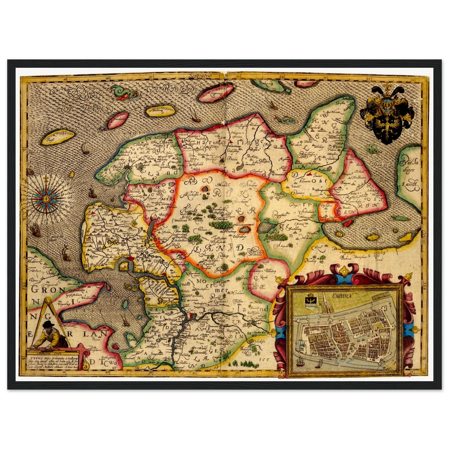 Historical city map  Test product horizontal 3 sizes