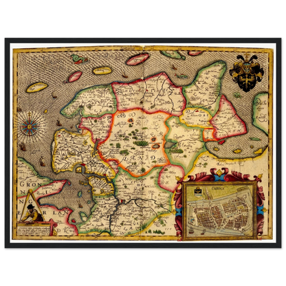 Historical city map  Test product horizontal 3 sizes