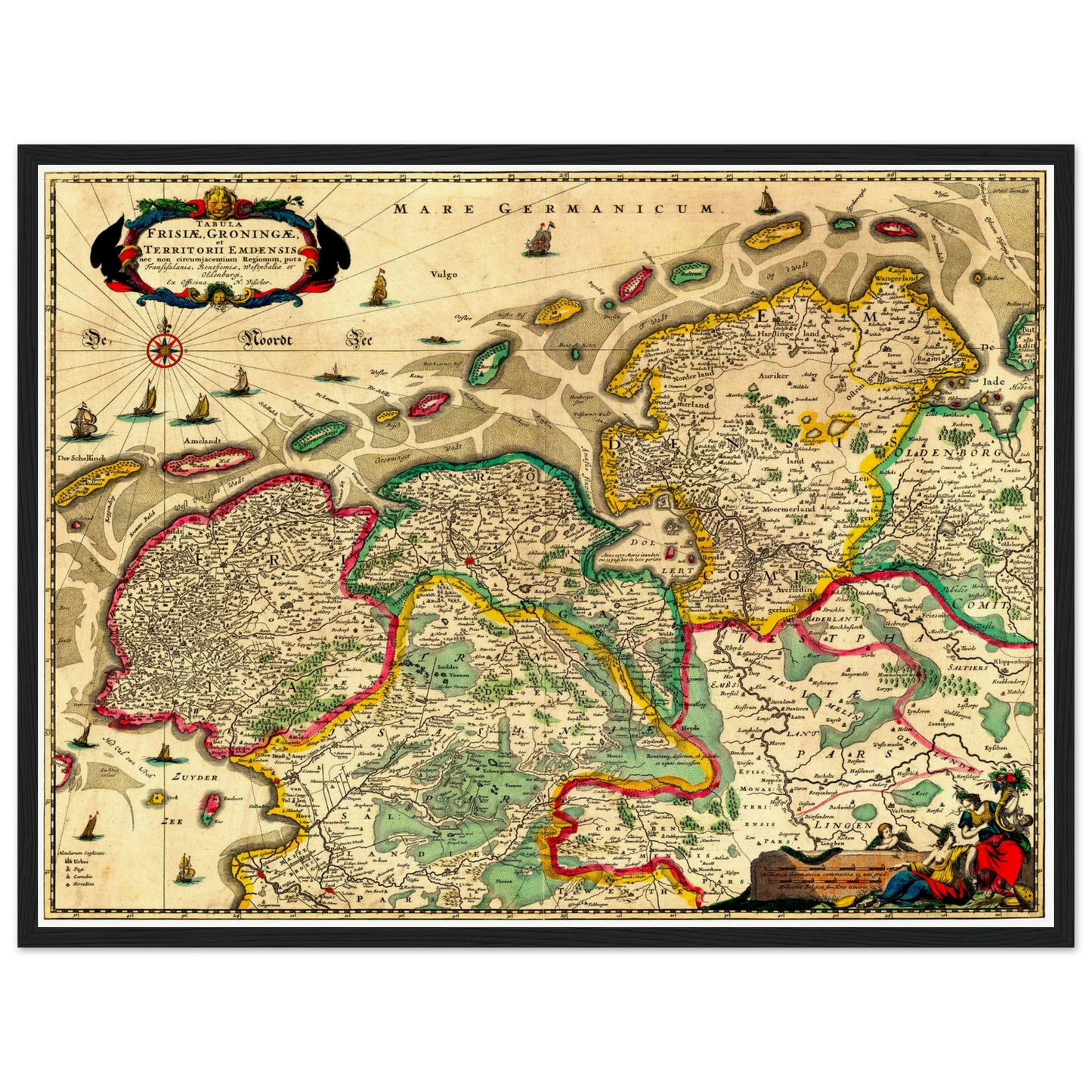 Historical city map  Test product horizontal 3 sizes