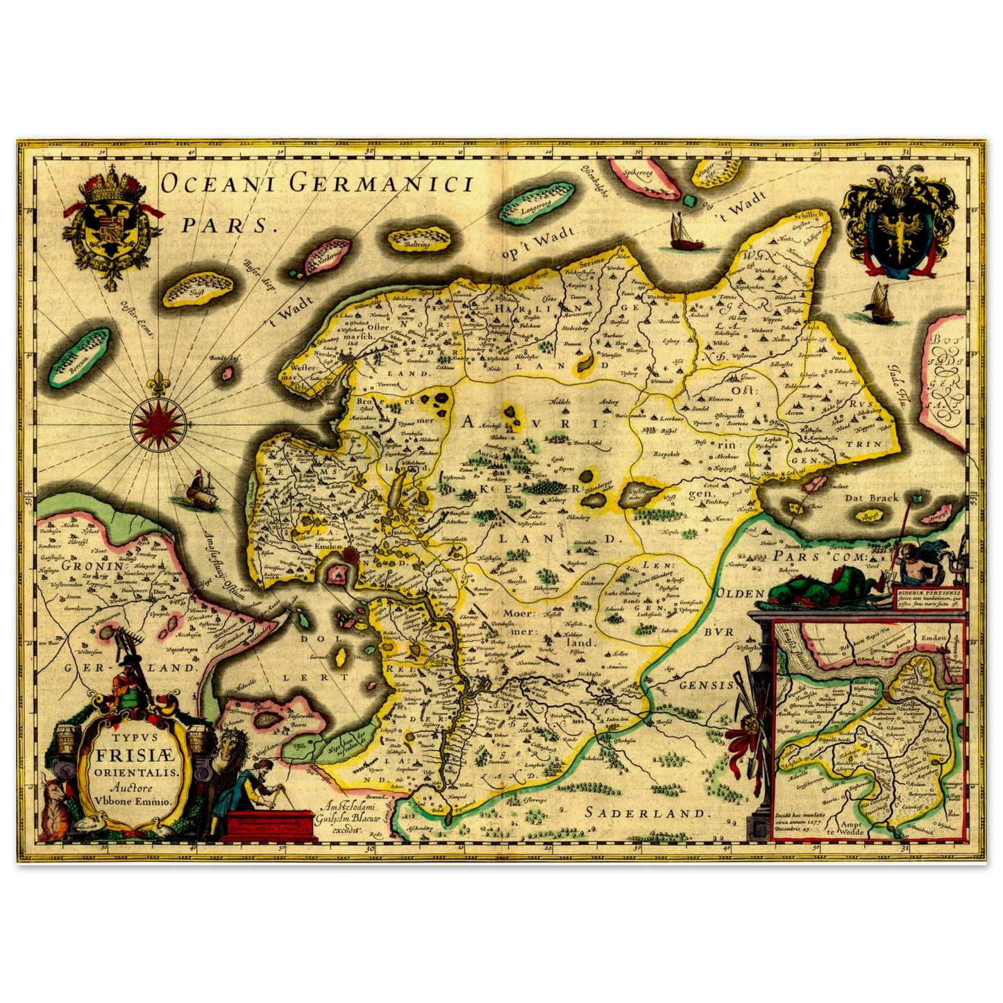 Historical city map  Test product horizontal 3 sizes