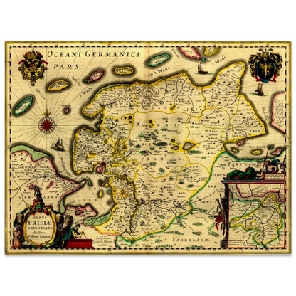 Historical city map  Test product horizontal 3 sizes