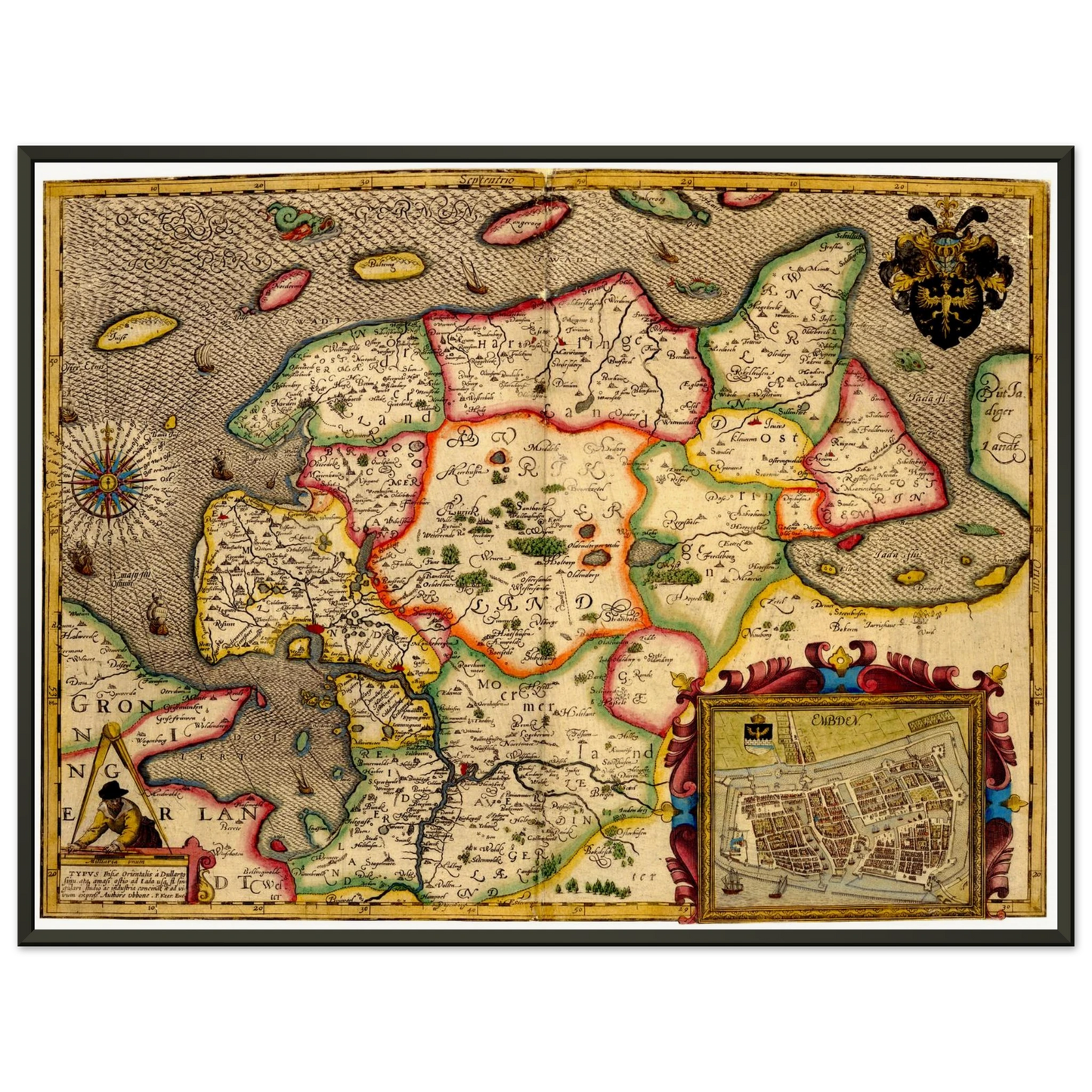 Historical city map  Test product horizontal 3 sizes