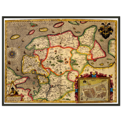 Historical city map  Test product horizontal 3 sizes