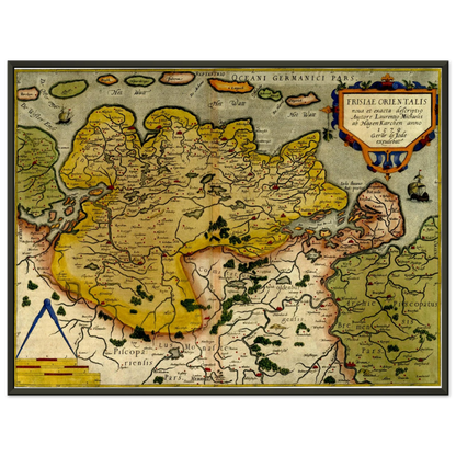 Historical city map  Test product horizontal 3 sizes