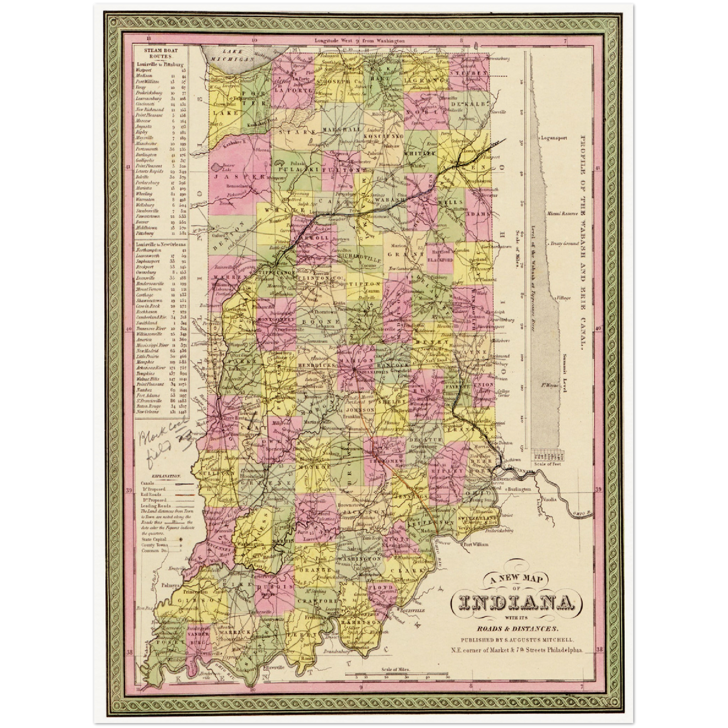 Historical city map  Test product horizontal 3 sizes