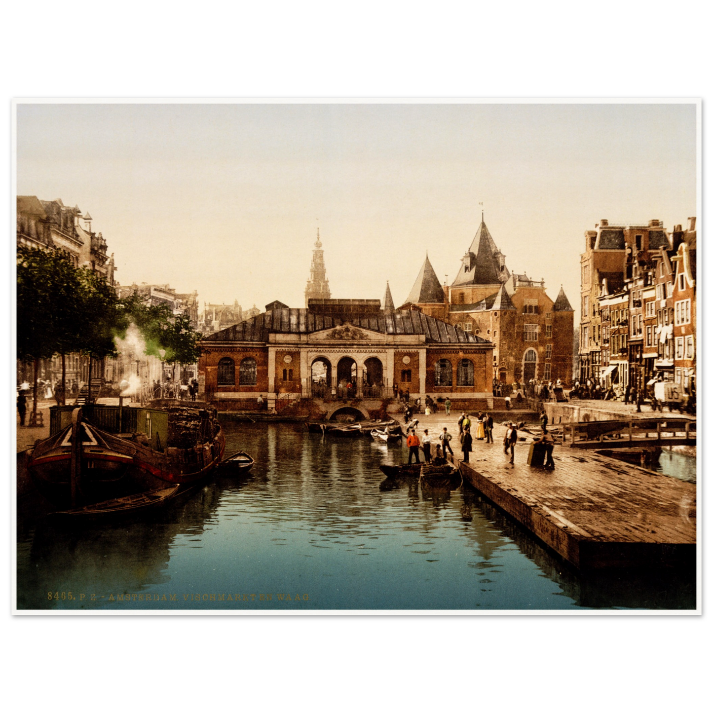 Amsterdam Fischmarkt um 1895