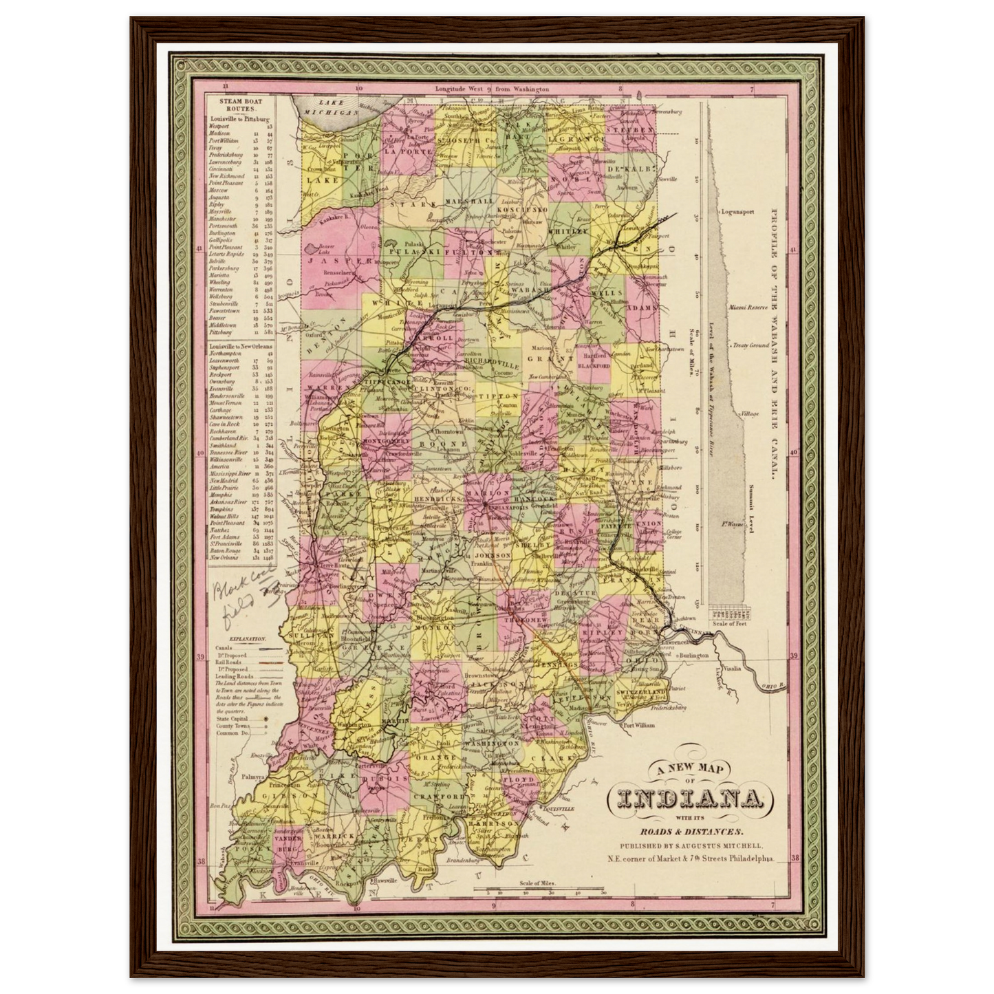 Historical city map  Test product horizontal 3 sizes