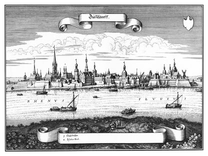 Historical city map  Test product horizontal 3 sizes