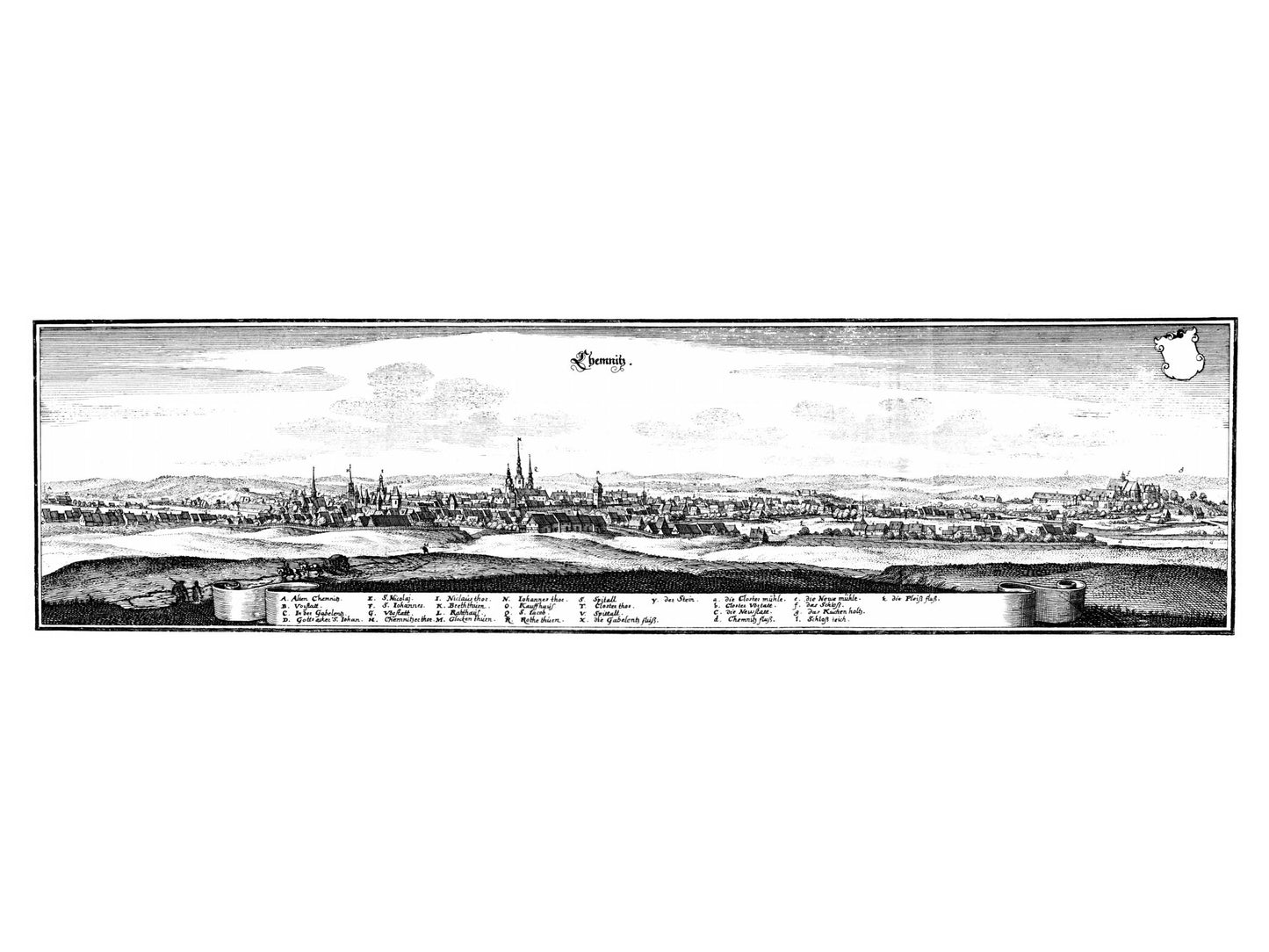 Historical city map  Test product horizontal 3 sizes