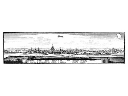 Historical city map  Test product horizontal 3 sizes