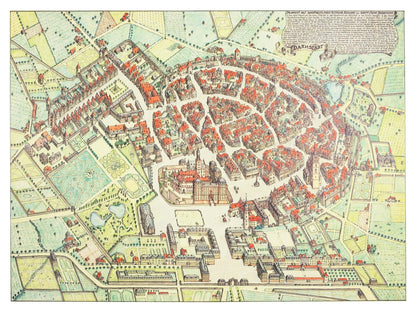 Historical city map  Test product horizontal 3 sizes