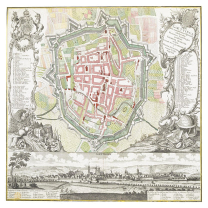 Historical city map  Test product horizontal 3 sizes