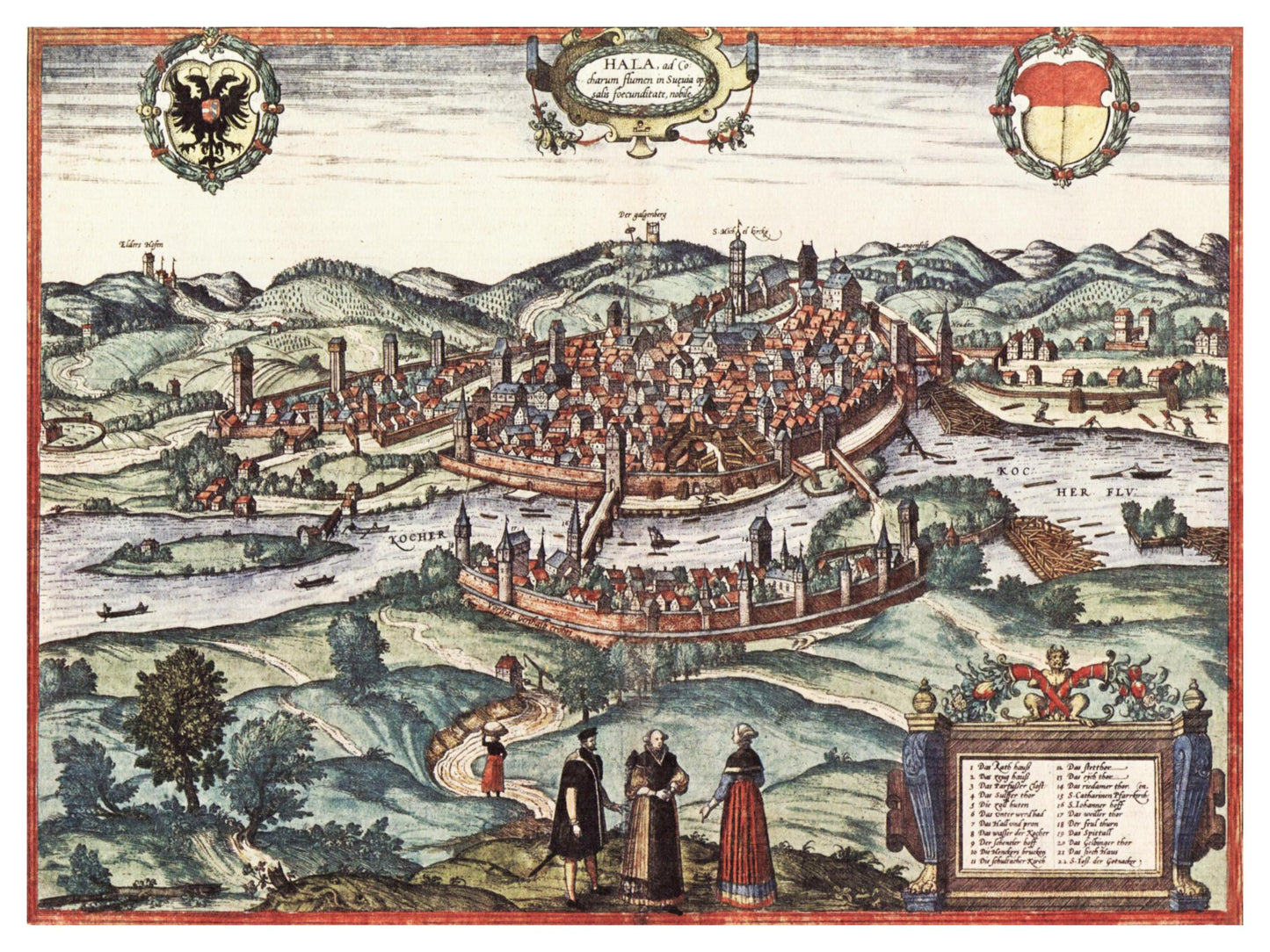 Historical city map  Test product horizontal 3 sizes