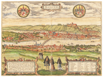 Historical city map  Test product horizontal 3 sizes