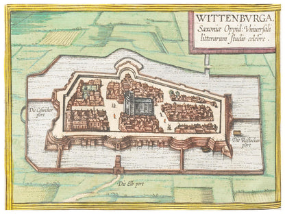 Historical city map  Test product horizontal 3 sizes