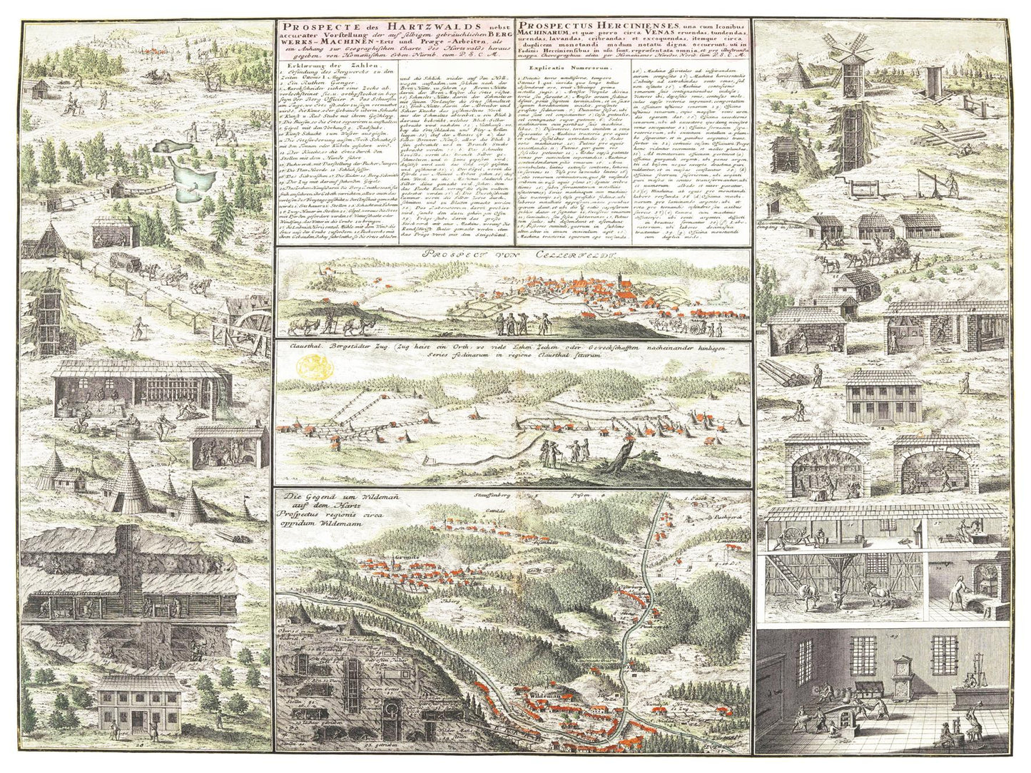 Historical city map  Test product horizontal 3 sizes