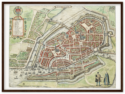 Historical city map  Test product horizontal 3 sizes