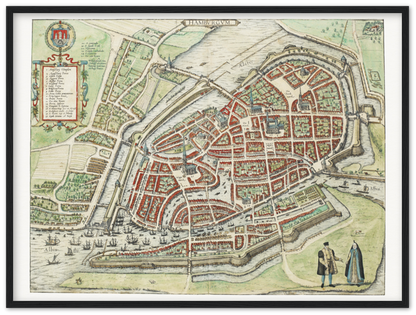 Historical city map  Test product horizontal 3 sizes